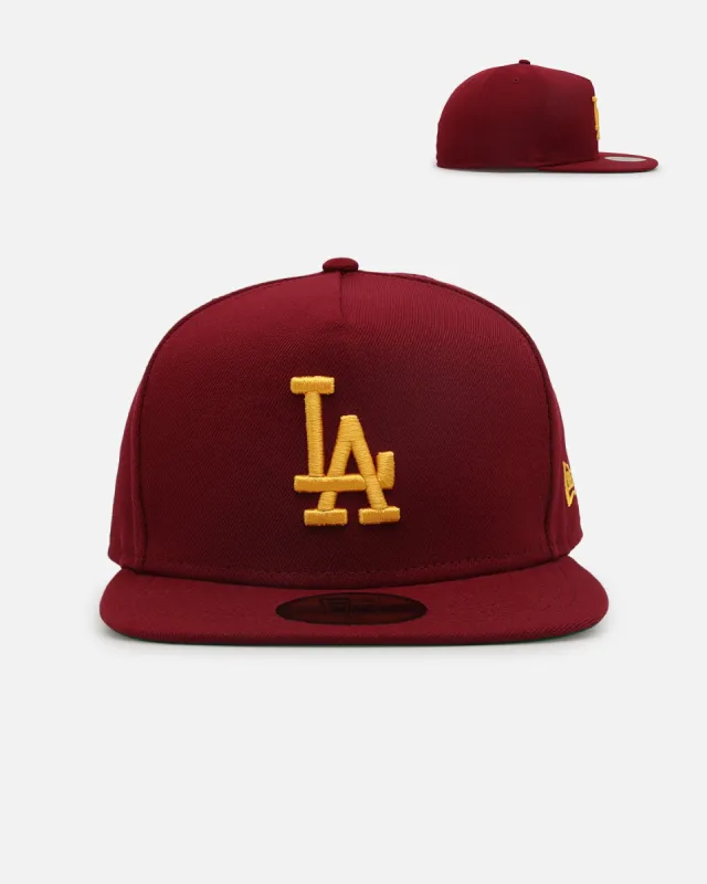 New Era Los Angeles Dodgers 'USC Pack' 59FIFTY A-Frame Fitted Burgundy sold by Culture Kings