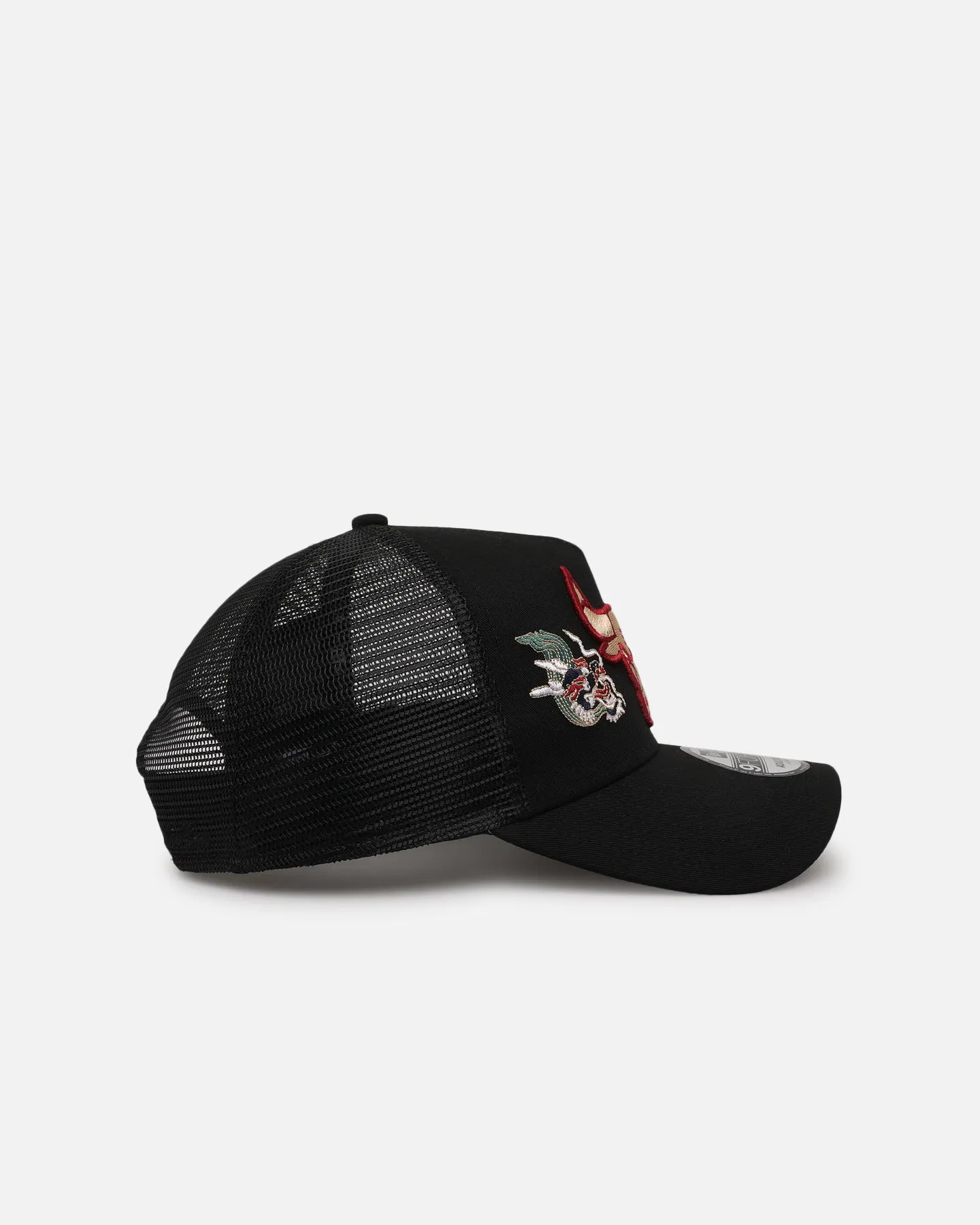 New Era Chicago Bulls 'Dragon Collection' 9FORTY A-Frame Trucker Snapback Black sold by Culture Kings product image thumbnail 3