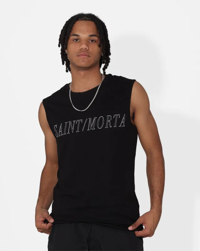 Saint Morta Origins Muscle T-Shirt Black/White sold by Culture Kings