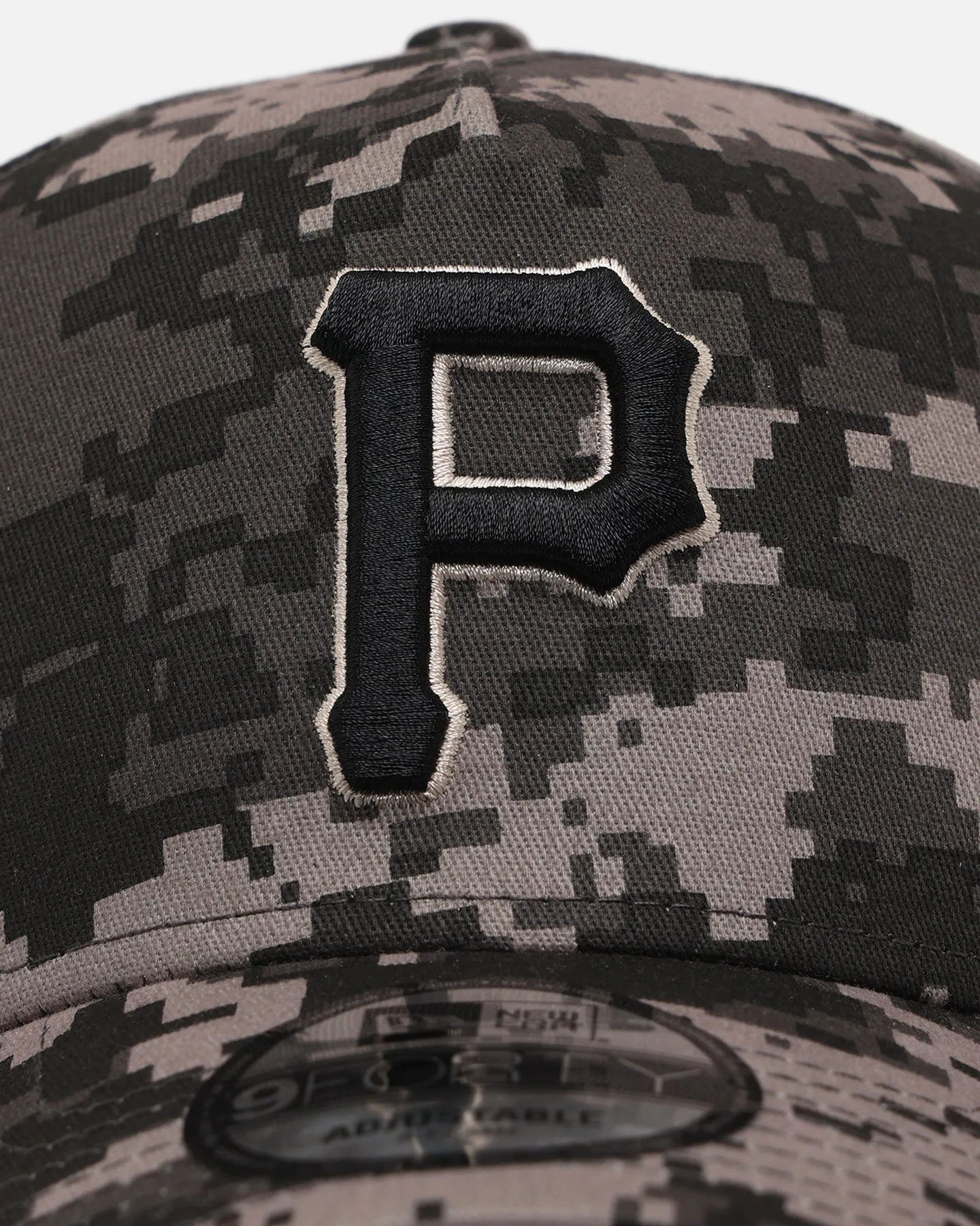 New Era Pittsburgh Pirates 'Black Digi Camo' 9FORTY A-Frame Snapback Black/Grey sold by Culture Kings product image thumbnail 5