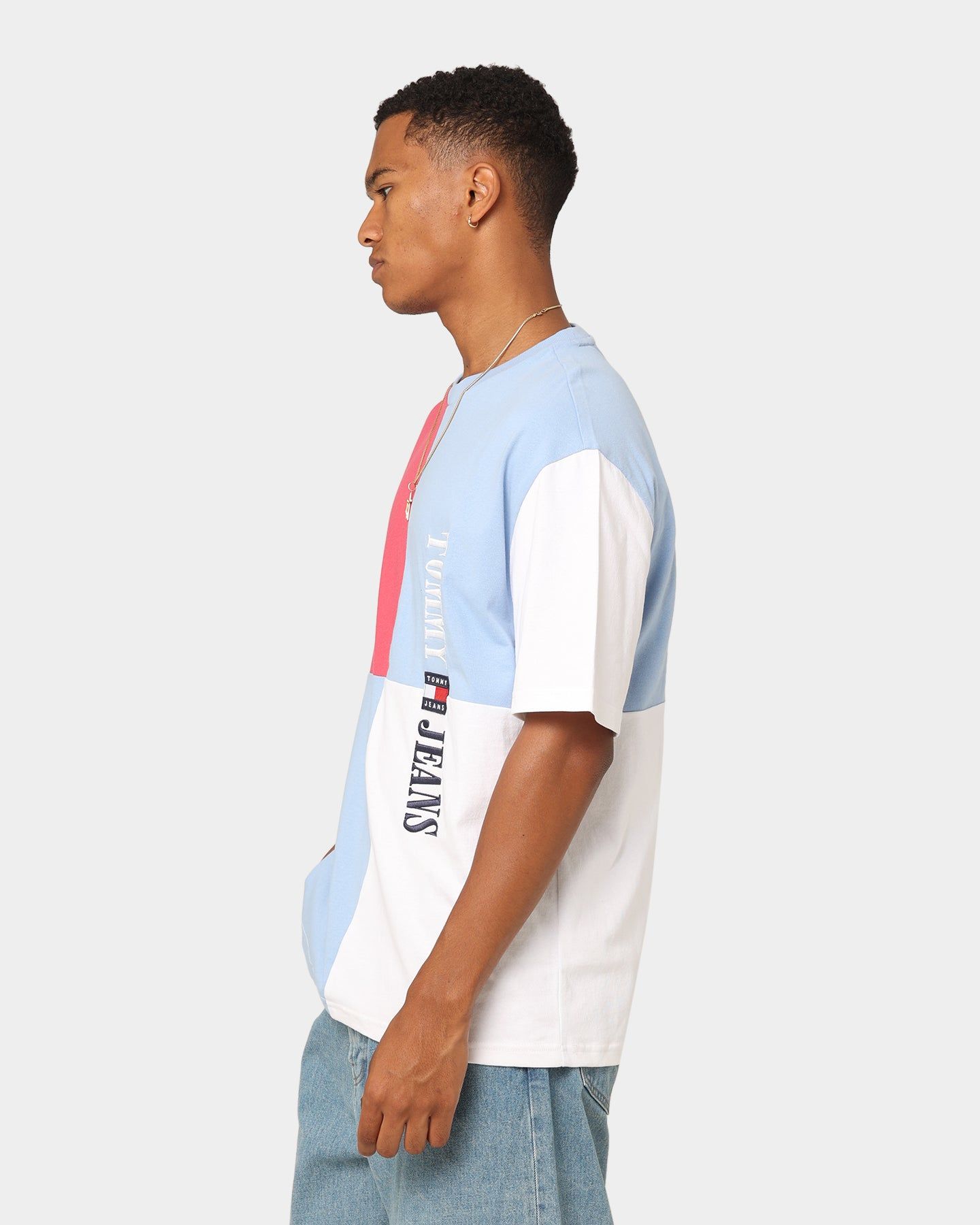 Tommy Jeans TJM Skater Archive Block T-Shirt Pearly Blue sold by Culture Kings product image thumbnail 6