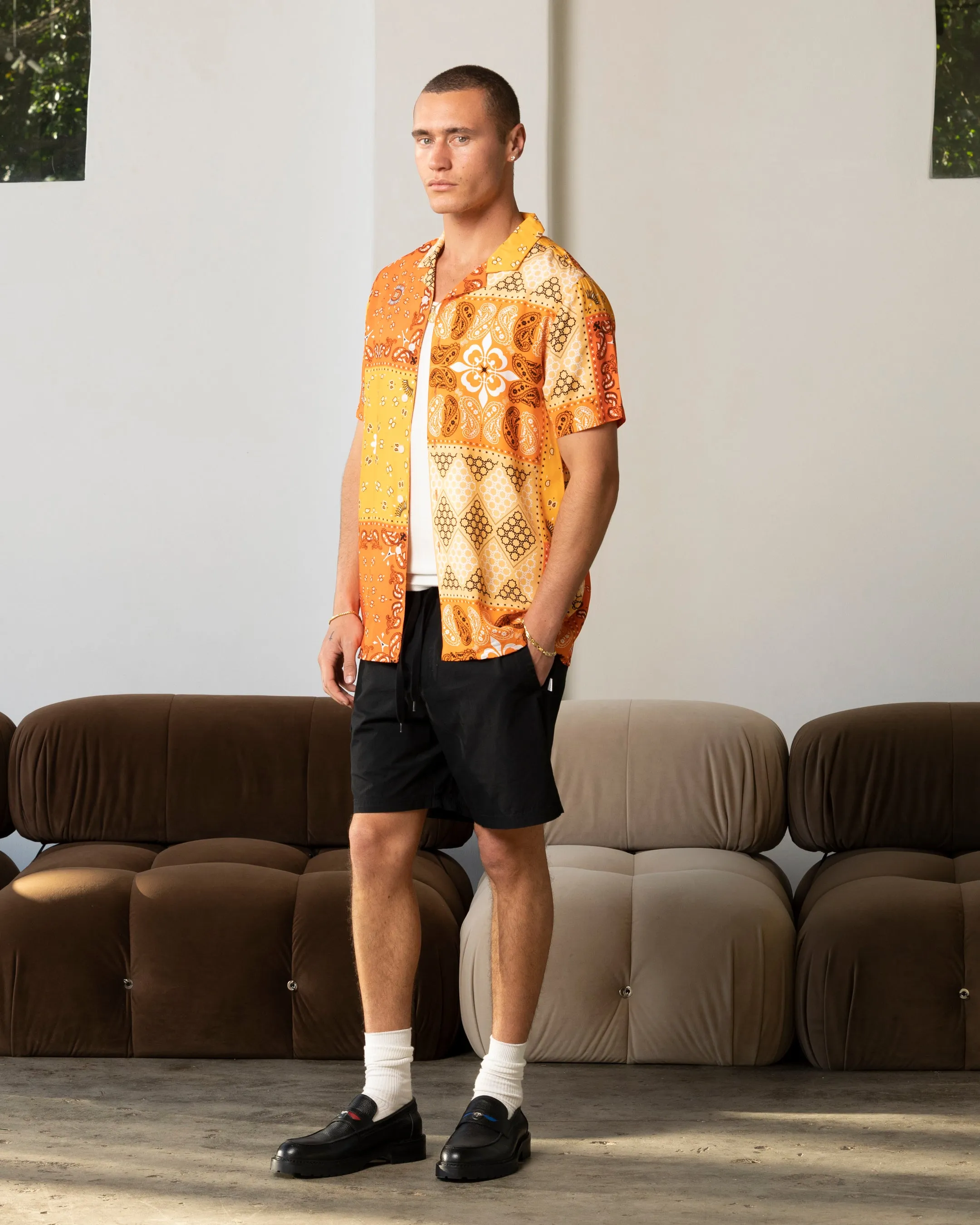 Carre Bandana Ultra Button Up Shirt Orange sold by Culture Kings product image thumbnail 2
