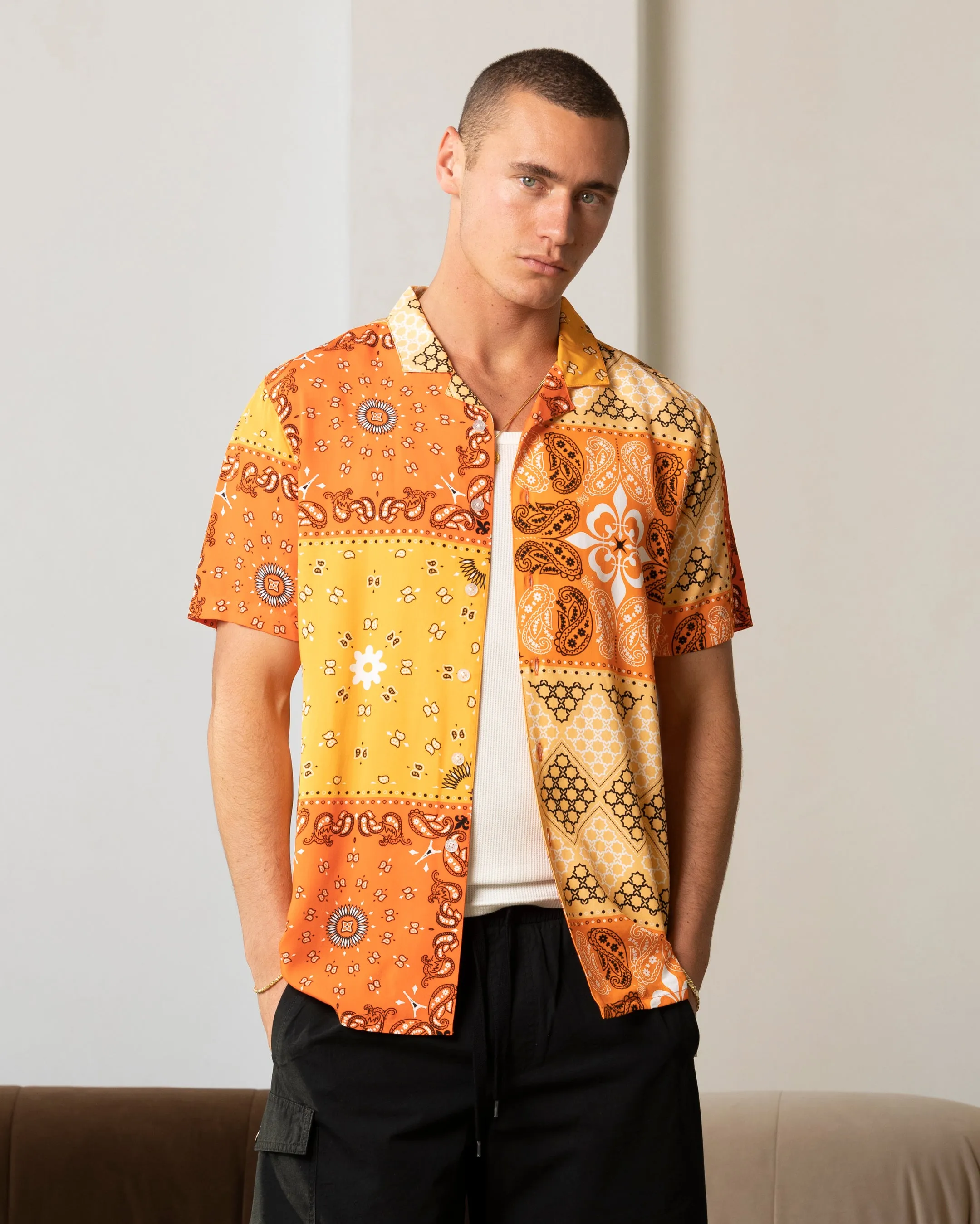 Carre Bandana Ultra Button Up Shirt Orange sold by Culture Kings
