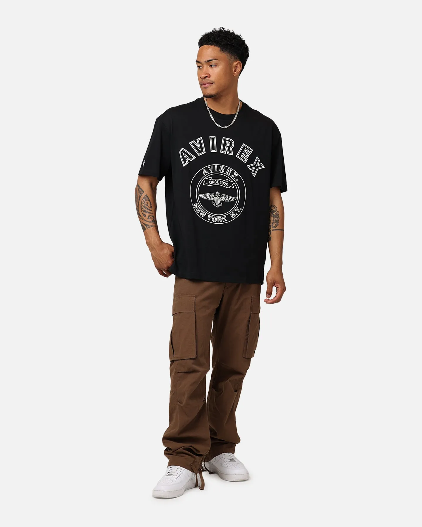 Avirex Stadium T-Shirt Black sold by Culture Kings product image thumbnail 3