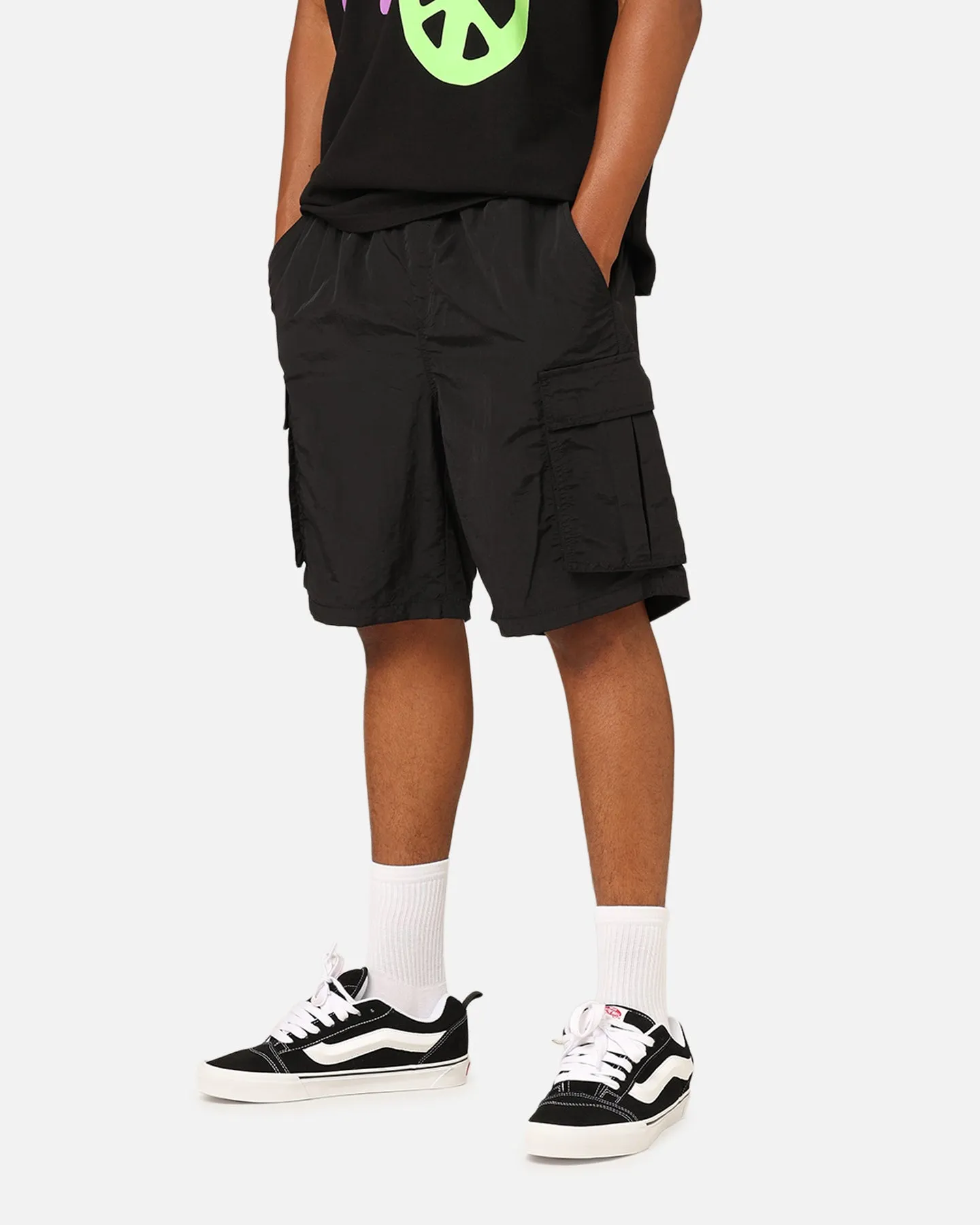 X-Large 91 Nylon Cargo Shorts Black sold by Culture Kings
