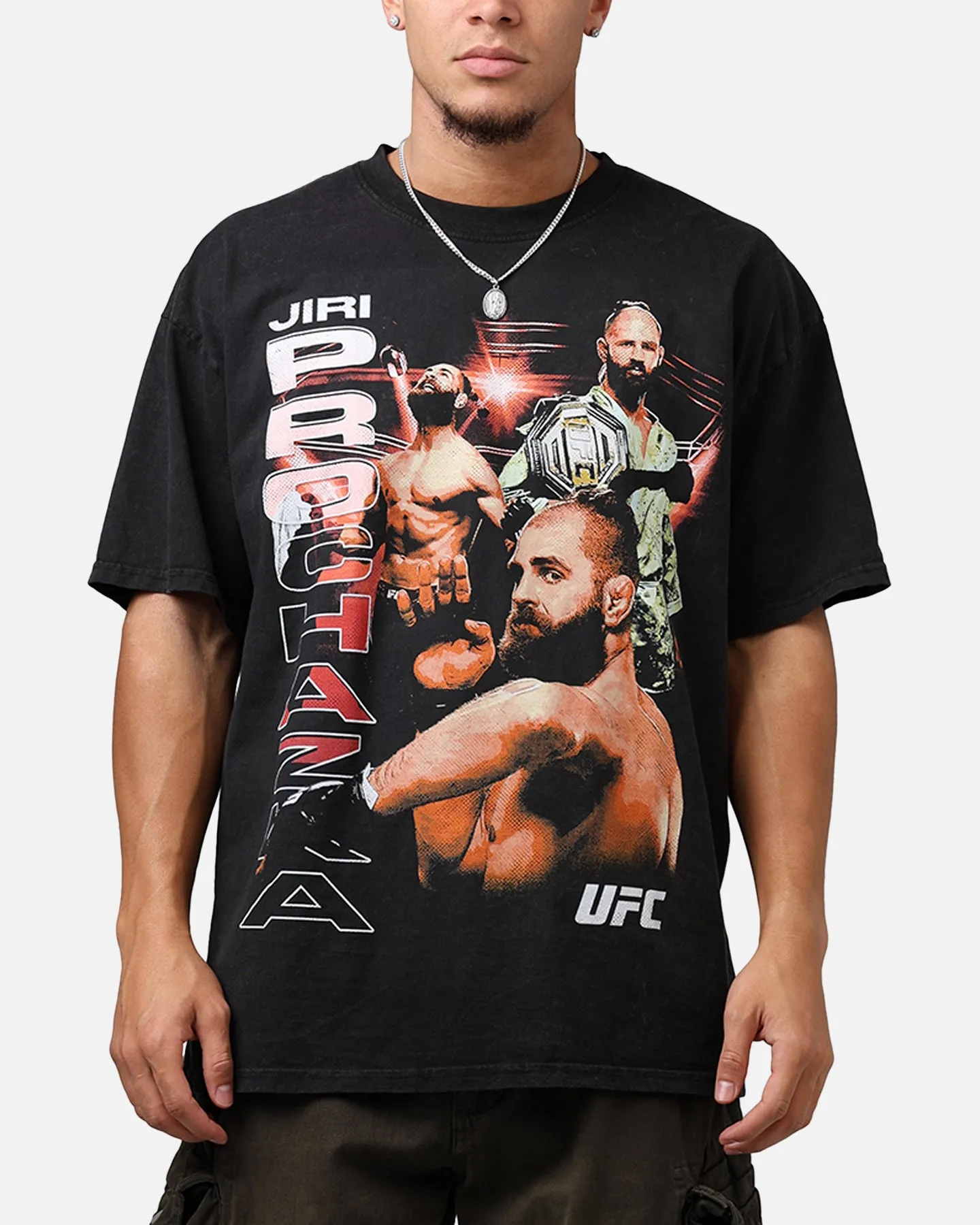 UFC By Culture Kings Jiri Prochazka Vintage T-Shirt Black Acidwash sold by Culture Kings