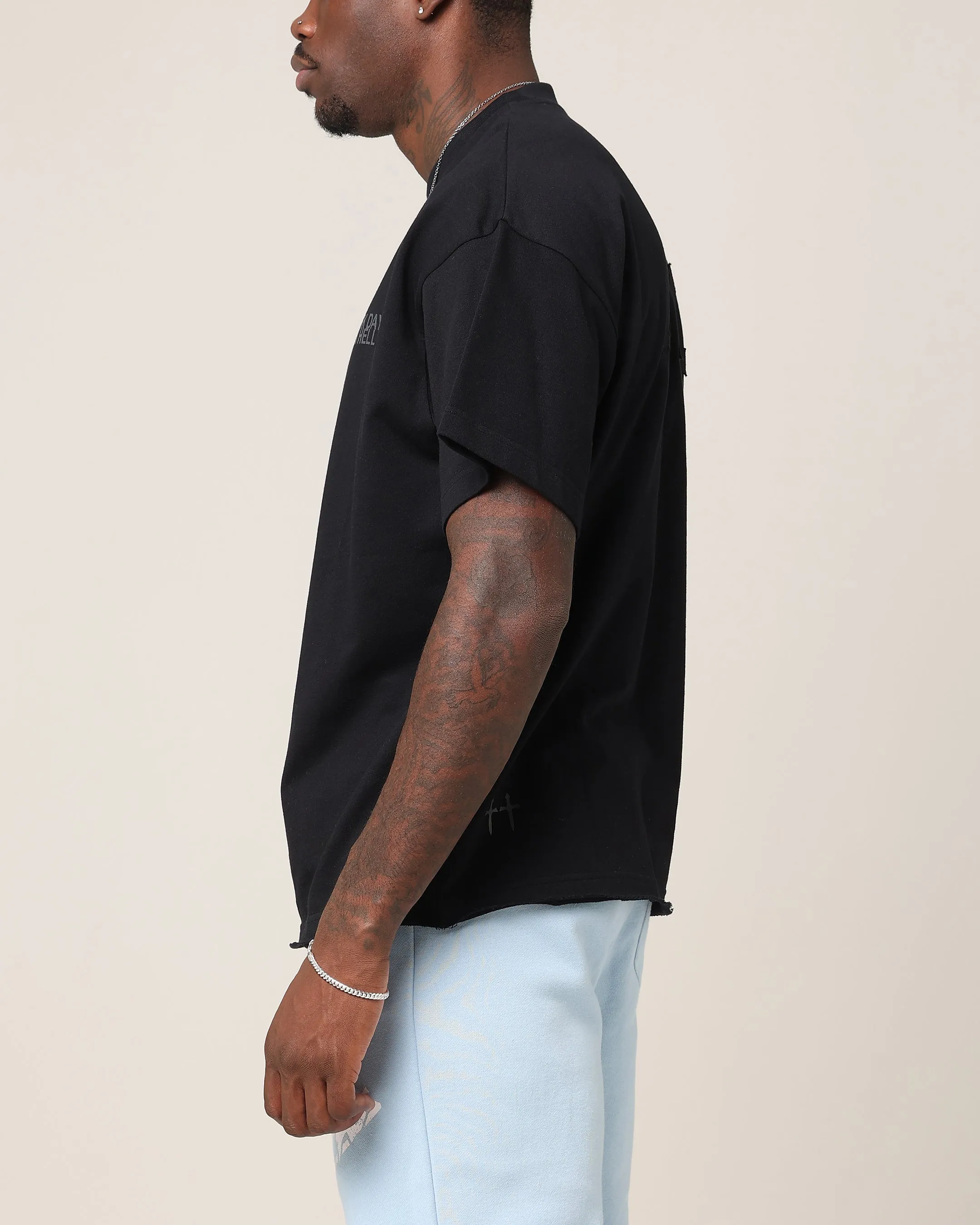 Saint Morta Dark Days Praetor T-Shirt Black/Black sold by Culture Kings product image thumbnail 5