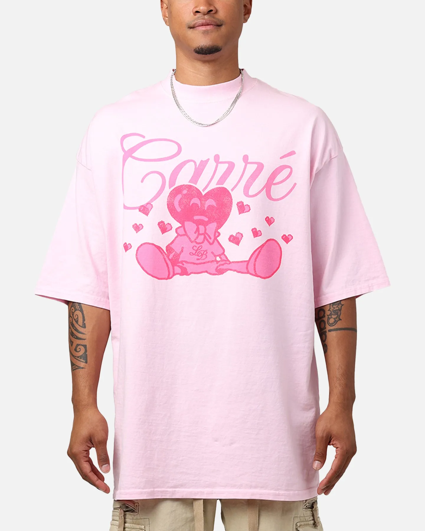 Carre Lover Boy Mock T-Shirt Pink | Parallel