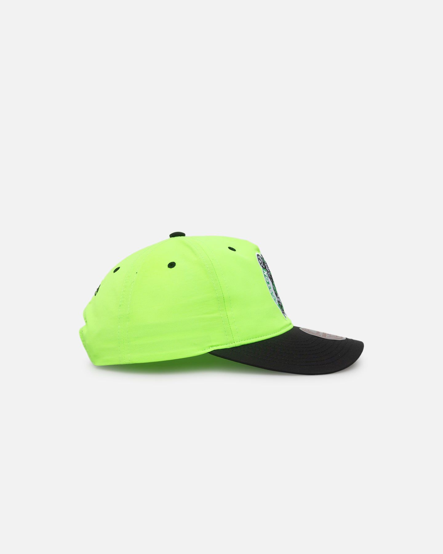 Mitchell & Ness Boston Celtics Nylon Deadstock 2-Tone Snapback Neon Green/Black sold by Culture Kings product image thumbnail 3