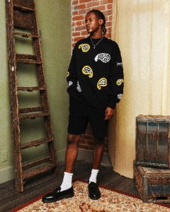 Dreamville Paisley Crewneck Black sold by Culture Kings