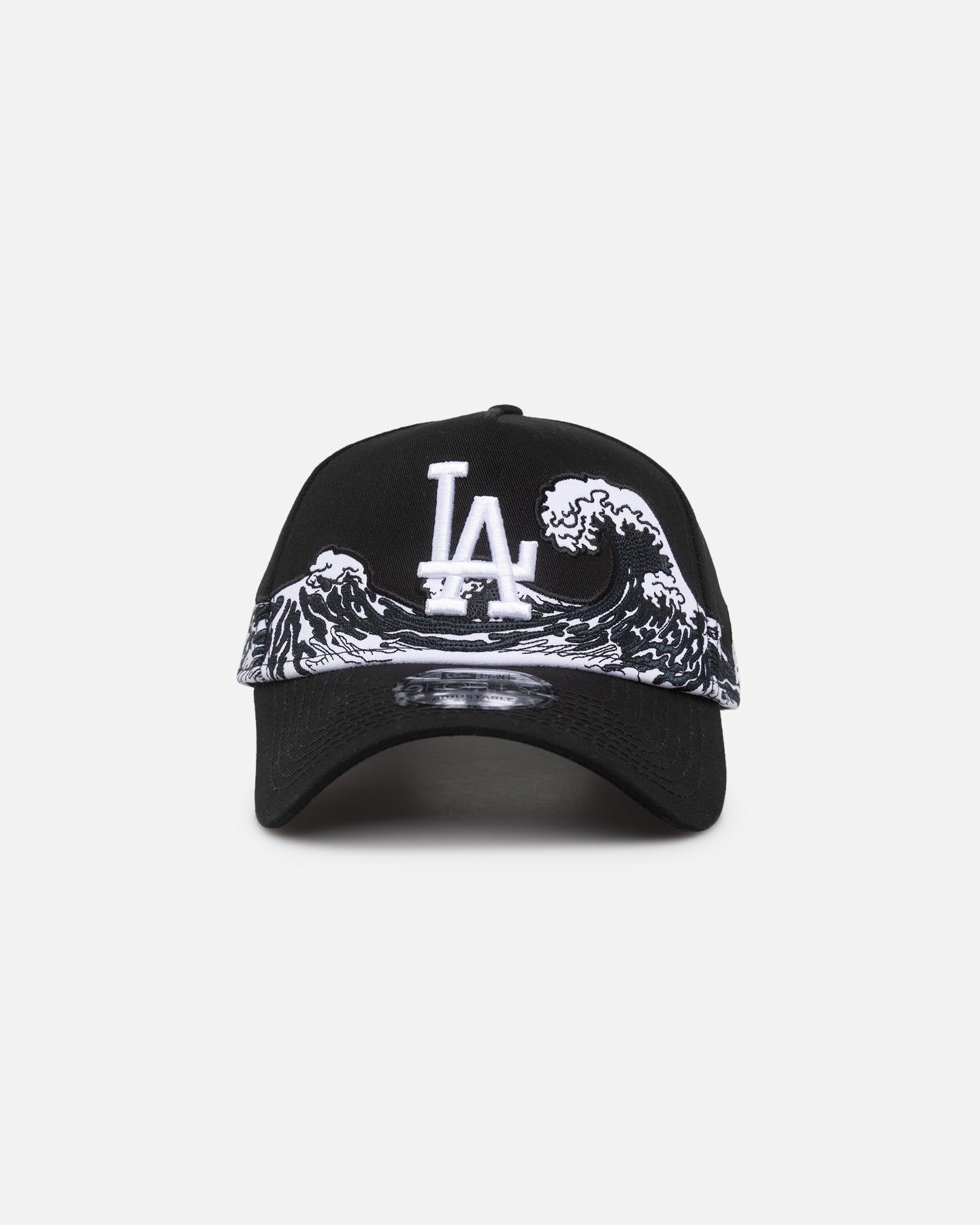 New Era Los Angeles Dodgers "Wave" 9FORTY A-Frame Snapback Black/White sold by Culture Kings