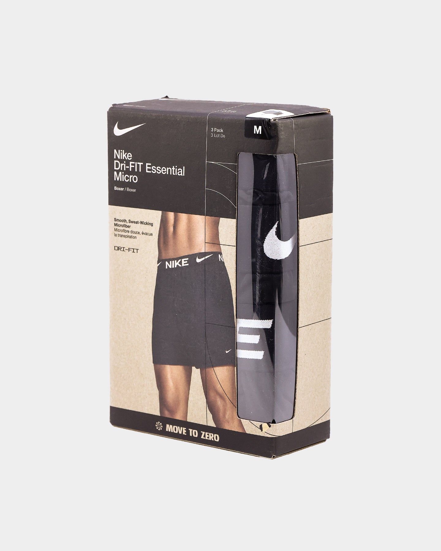 Nike Dri-FIT Essential Micro Knit Boxer 3 Pack Black/Black/Black sold by Culture Kings product image thumbnail 2