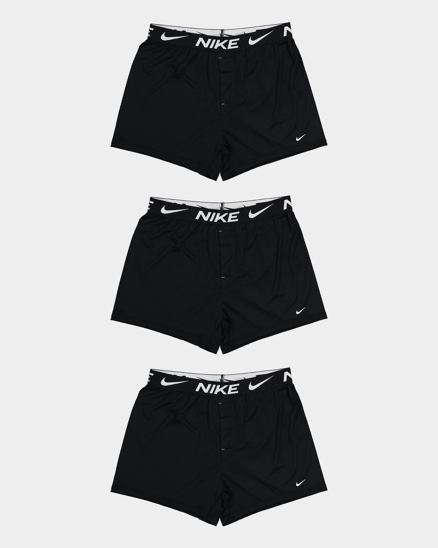 Nike Dri-FIT Essential Micro Knit Boxer 3 Pack Black/Black/Black sold by Culture Kings