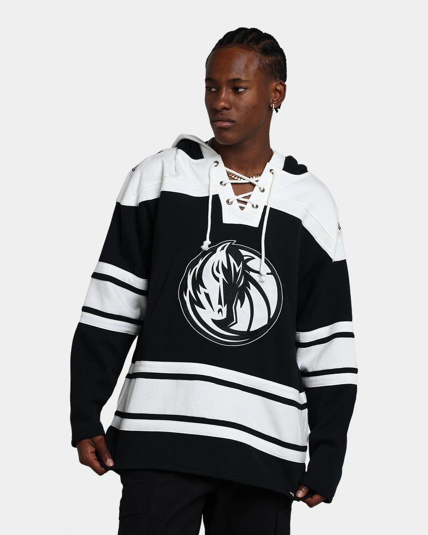 47 Brand Dallas Mavericks Superior Lacer Hoodie Jet Black sold by Culture Kings
