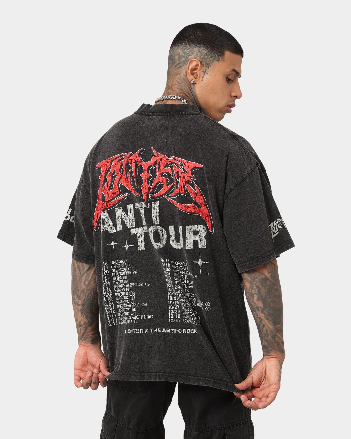 Loiter X The Anti Order Anti Tour Vintage T-Shirt Vintage Wash sold by Culture Kings product image thumbnail 2