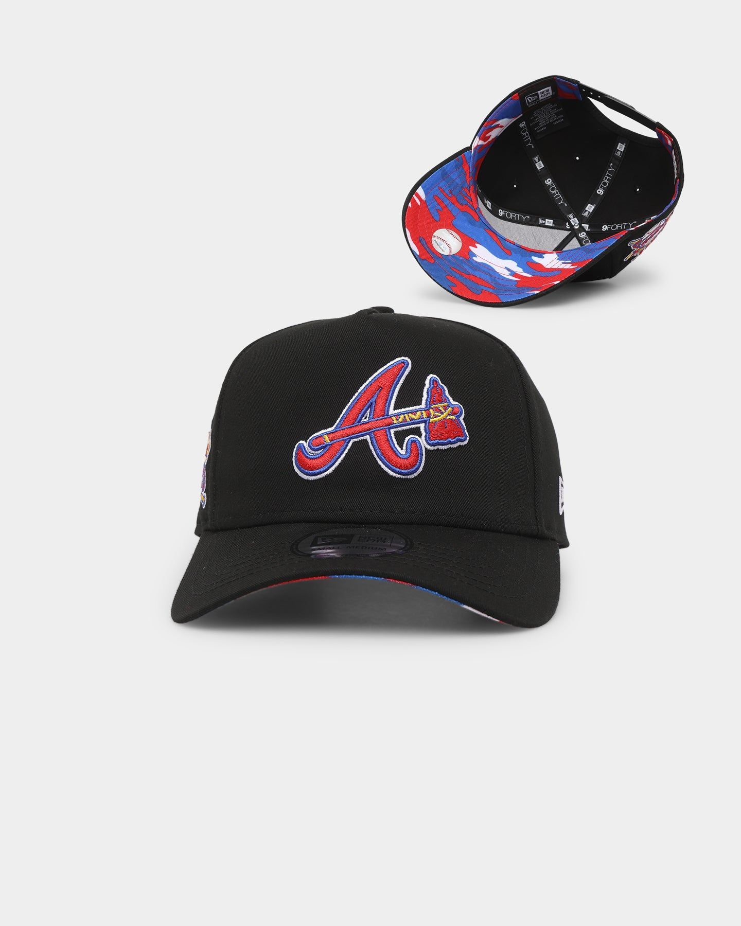 New Era Atlanta Braves 'Cam Underbrim' 9FORTY K-Frame Snapback Black sold by Culture Kings