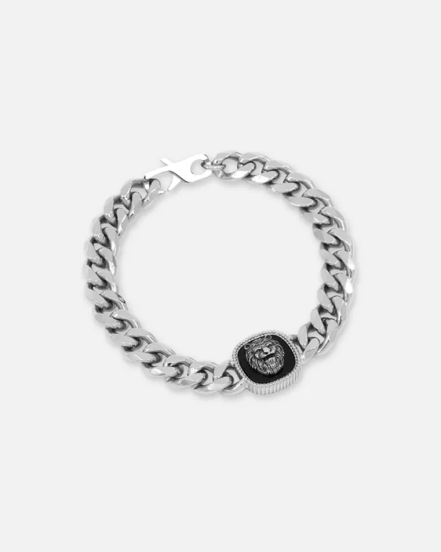 Guess Mainline Lion King Bracelet Silver sold by Culture Kings