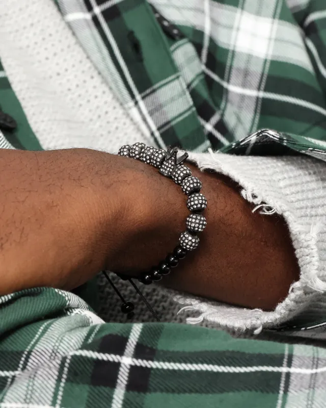Saint Morta Crown Bracelet Iced Black sold by Culture Kings