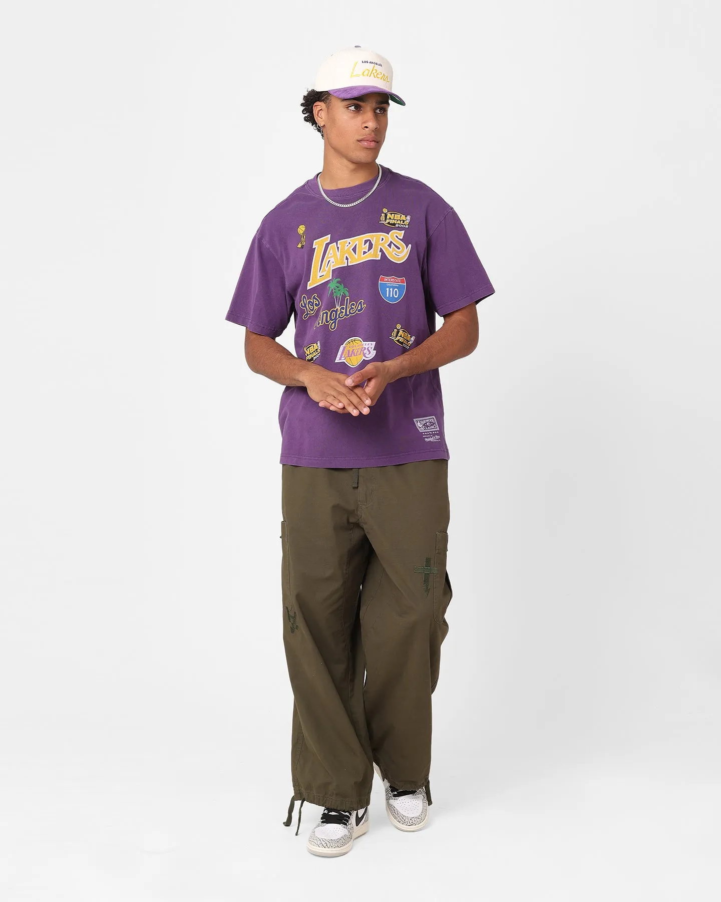 Mitchell & Ness Los Angeles Lakers Highway Logo T-Shirt Lakers Purple sold by Culture Kings product image thumbnail 2