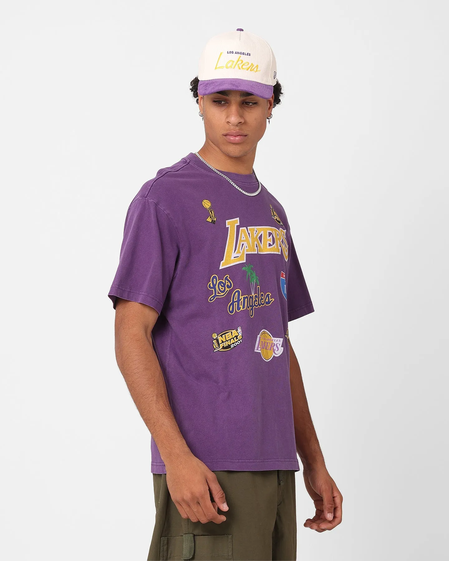 Mitchell & Ness Los Angeles Lakers Highway Logo T-Shirt Lakers Purple sold by Culture Kings product image thumbnail 5