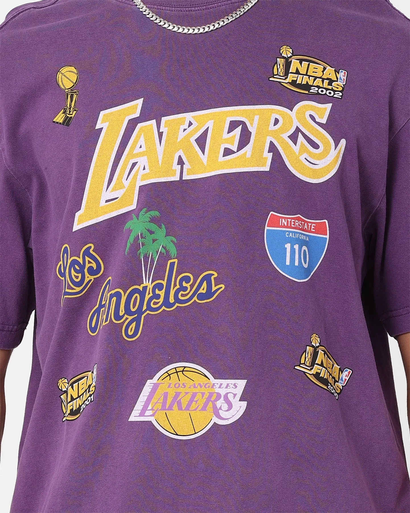 Mitchell & Ness Los Angeles Lakers Highway Logo T-Shirt Lakers Purple sold by Culture Kings product image thumbnail 3