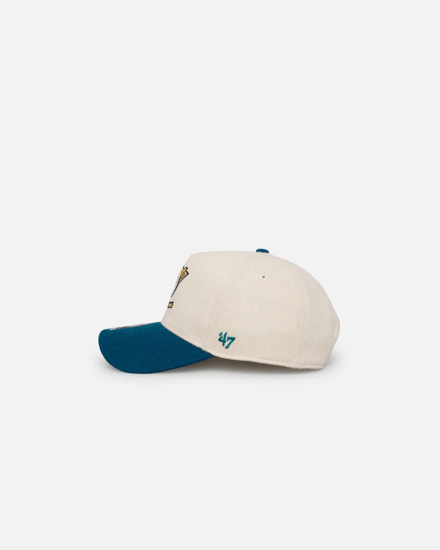 47 Brand Anaheim Ducks 'Wooly Offside DT' Sure Shot Snapback Natural/Dark Teal sold by Culture Kings product image thumbnail 5