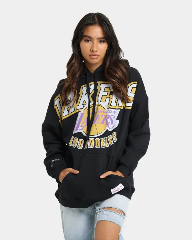 Mitchell & Ness Los Angeles Lakers XL Invert Arch Vintage Hoodie Faded Black sold by Culture Kings