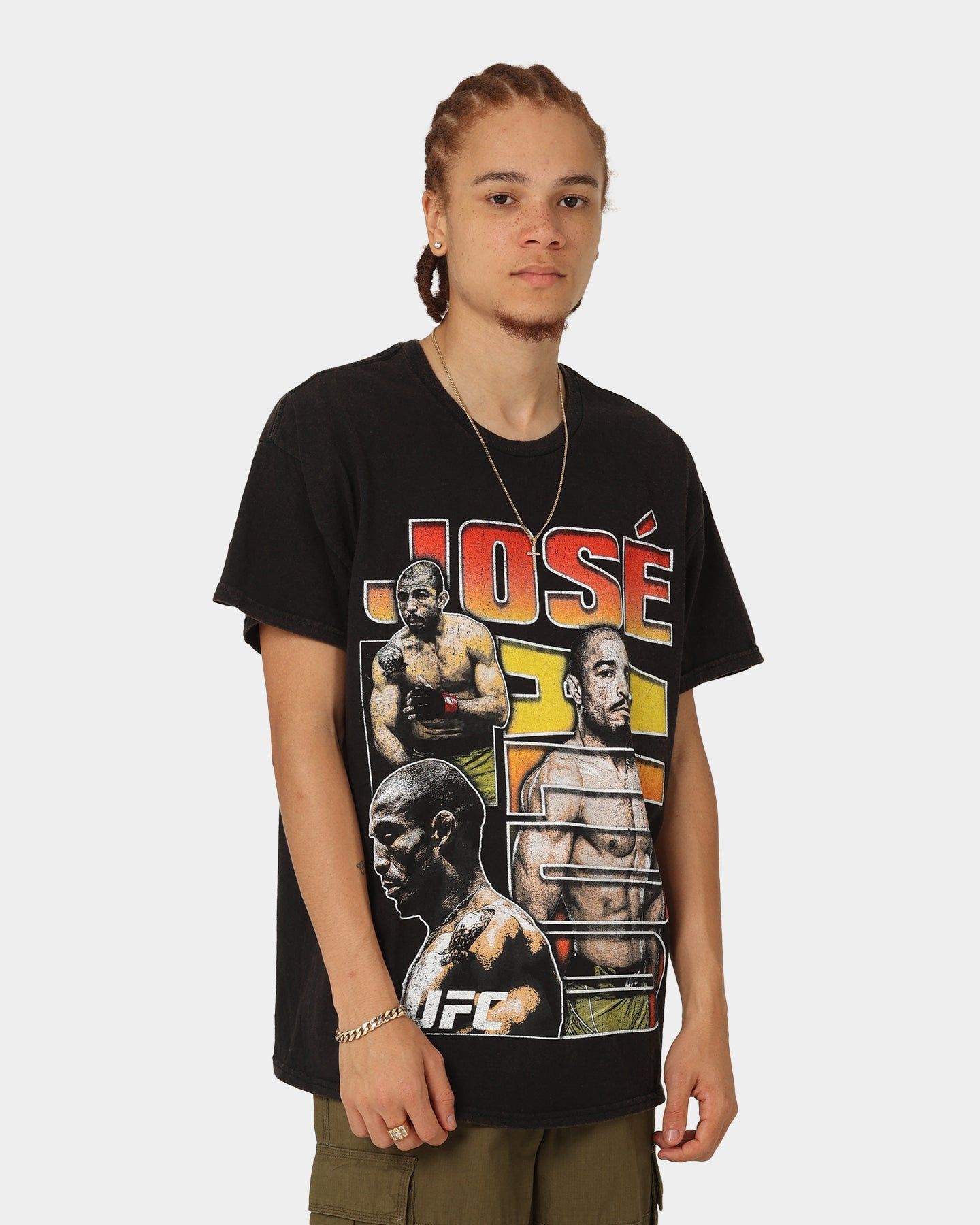 Goat Crew X UFC Jose Aldo Vintage T-Shirt Black Wash sold by Culture Kings