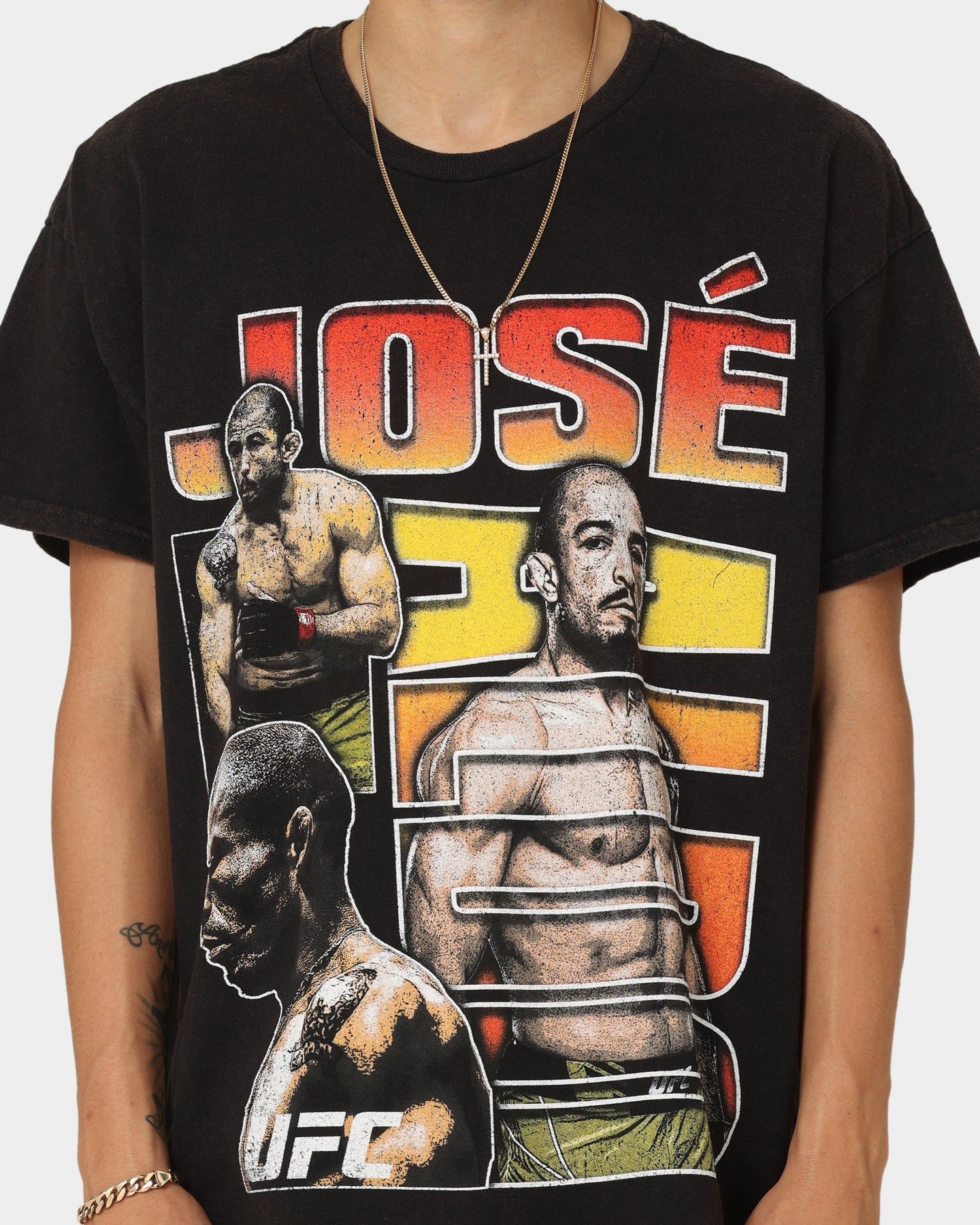 Goat Crew X UFC Jose Aldo Vintage T-Shirt Black Wash sold by Culture Kings product image thumbnail 3