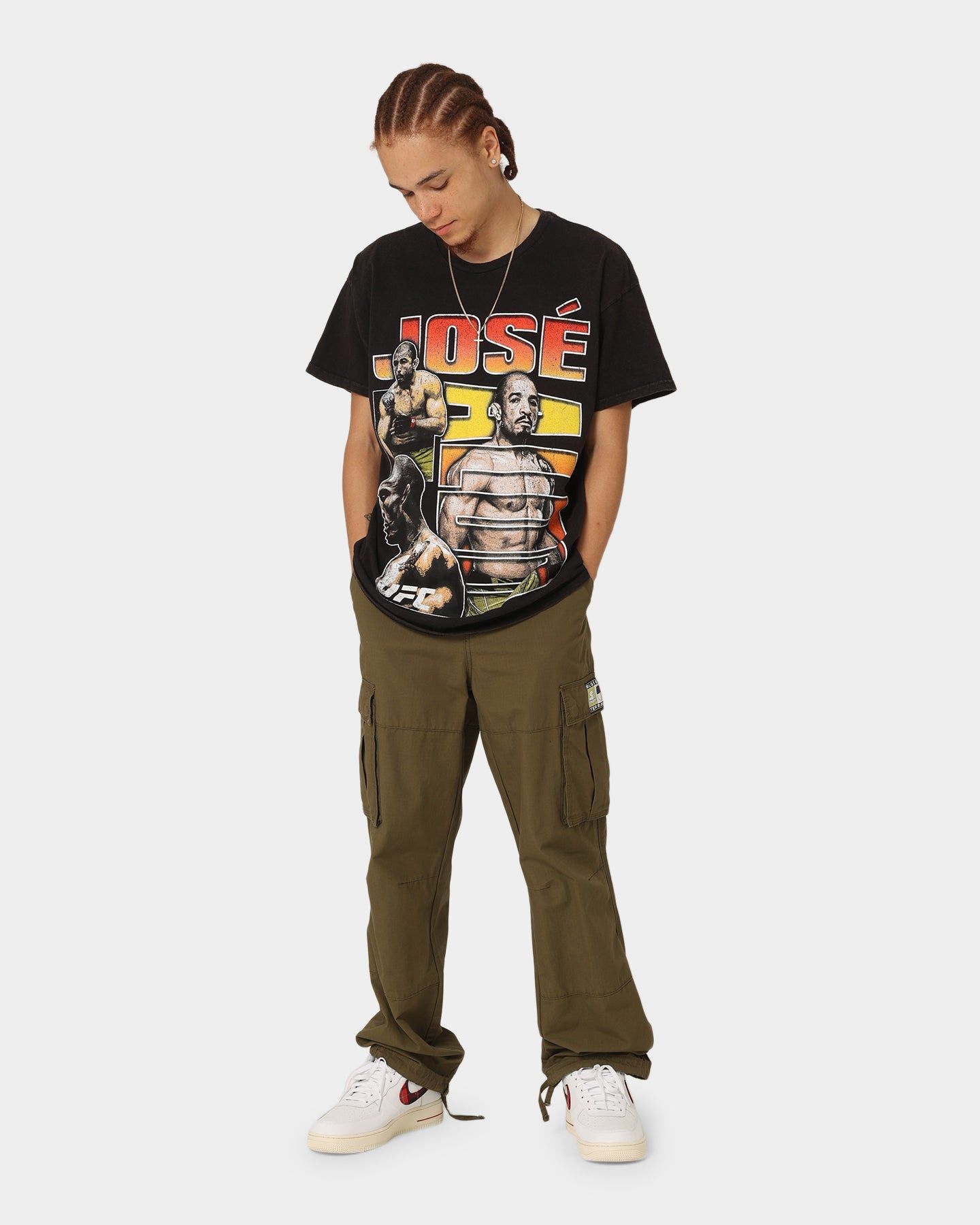 Goat Crew X UFC Jose Aldo Vintage T-Shirt Black Wash sold by Culture Kings product image thumbnail 2