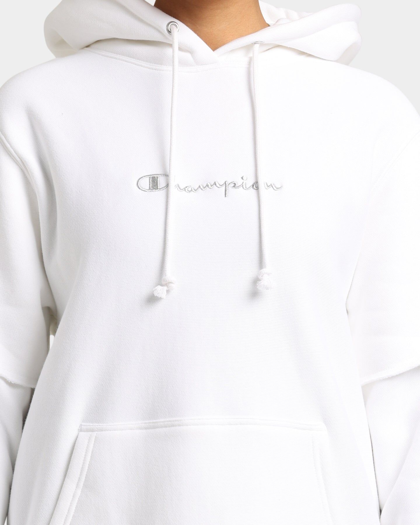 Champion Women's Reverse Weave Liquid Layer Hoodie White sold by Culture Kings product image thumbnail 3