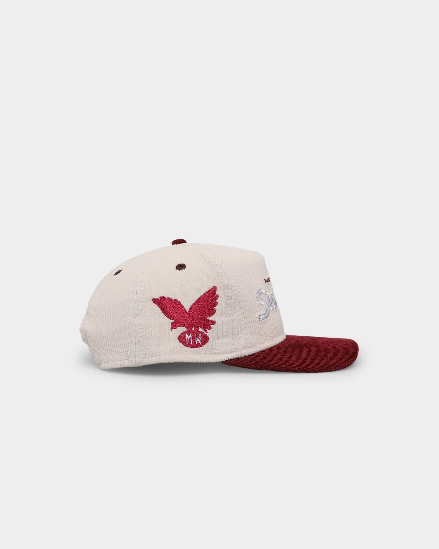 New Era Manly Sea Eagles 'NRL Retro Script Corduroy' Golfer Snapback Chrome White sold by Culture Kings product image thumbnail 3