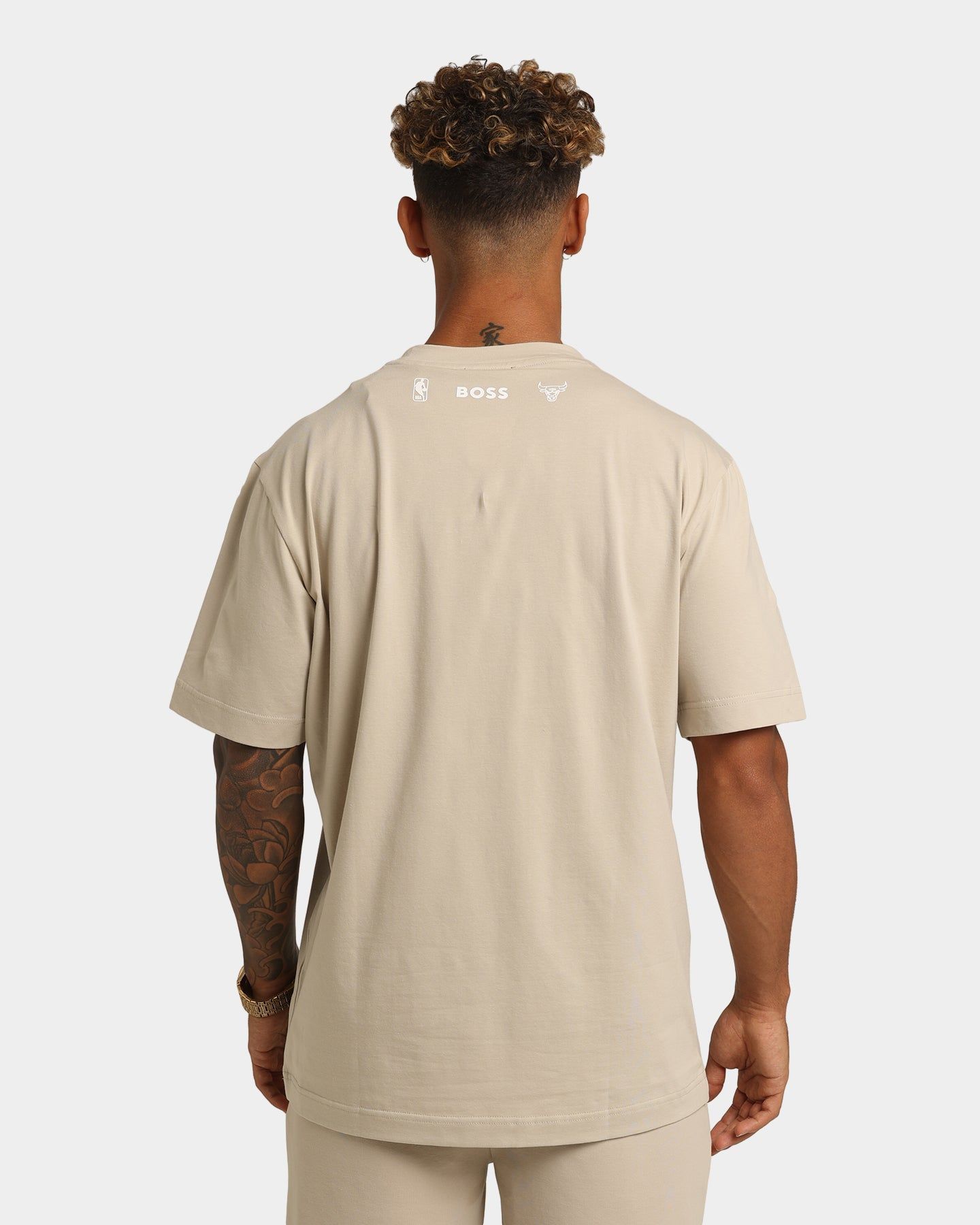Hugo Boss Hugo Boss X NBA Basic Chicago Bulls Short Sleeve T-Shirt Light Beige sold by Culture Kings product image thumbnail 5