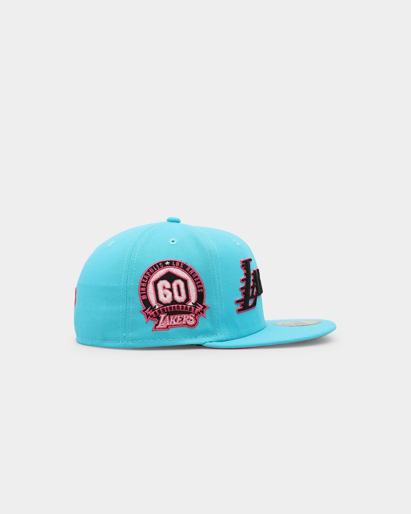 New Era Los Angeles Lakers 'Neon Vice' 59FIFTY Fitted Neon Blue sold by Culture Kings product image thumbnail 3