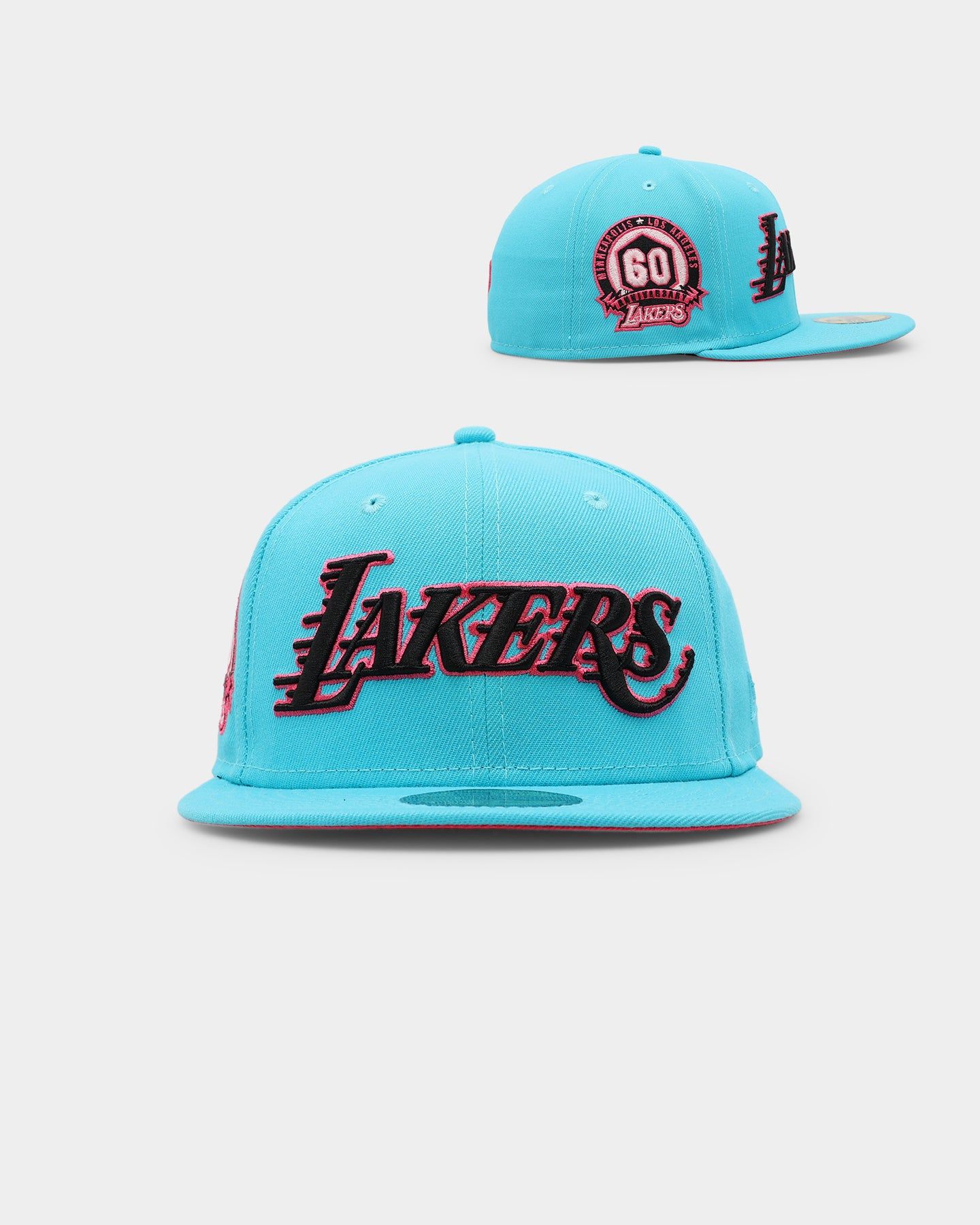 New Era Los Angeles Lakers 'Neon Vice' 59FIFTY Fitted Neon Blue sold by Culture Kings