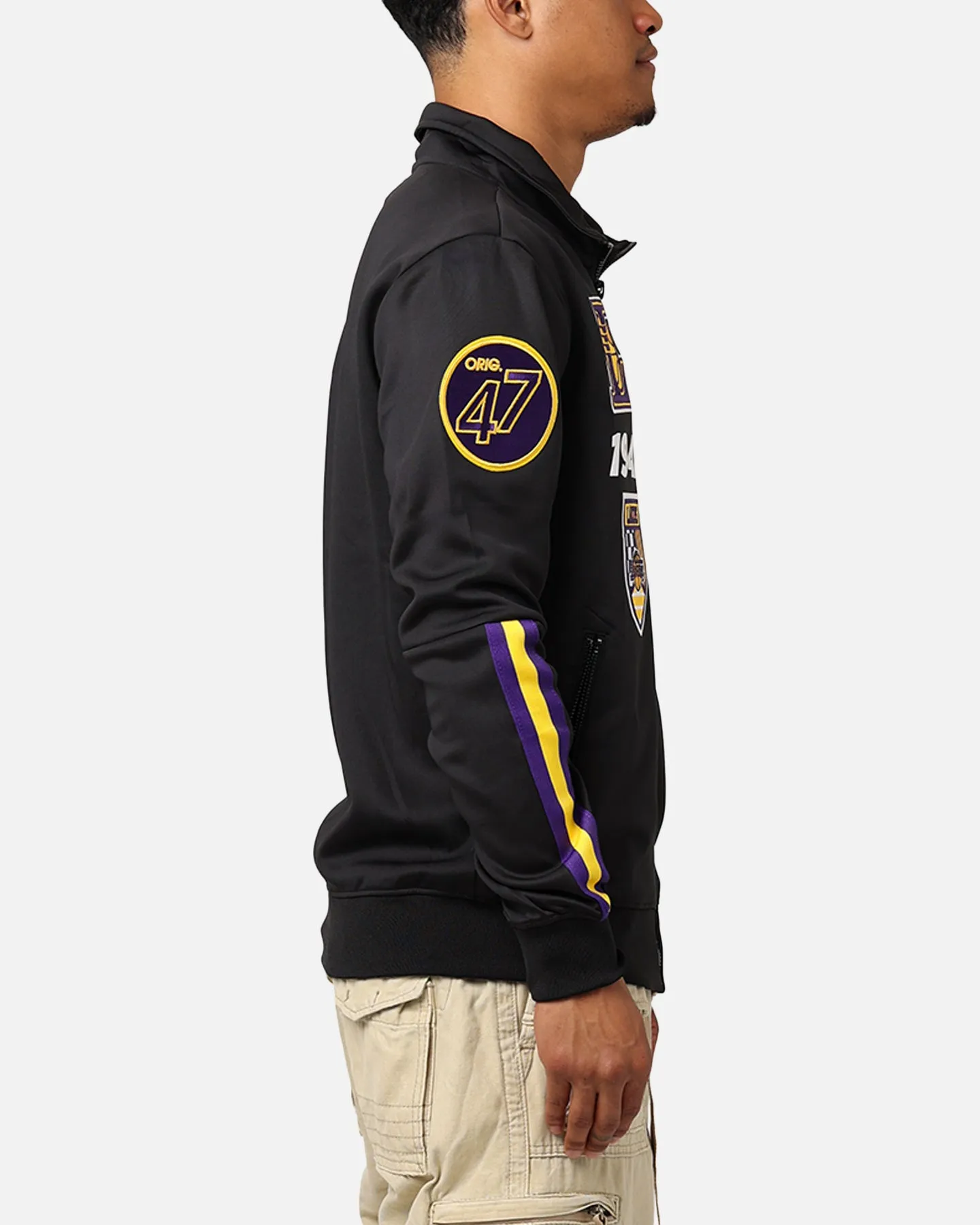 Pro Standard Los Angeles Lakers Fast Lane Track Jacket Black/Purple sold by Culture Kings product image thumbnail 4