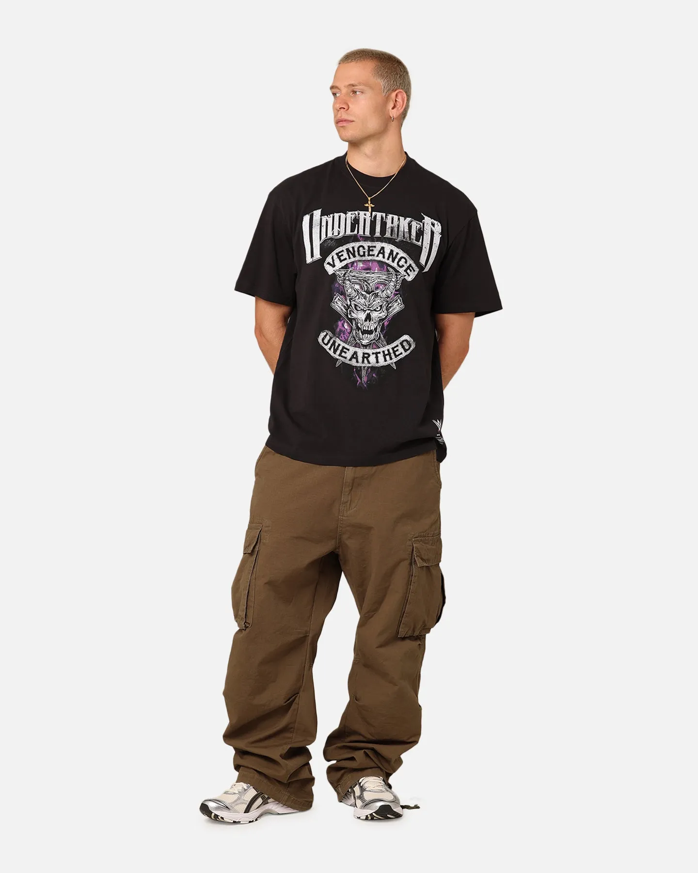 Mitchell & Ness X WWE The Undertaker T-Shirt Overdyed Black sold by Culture Kings product image thumbnail 2