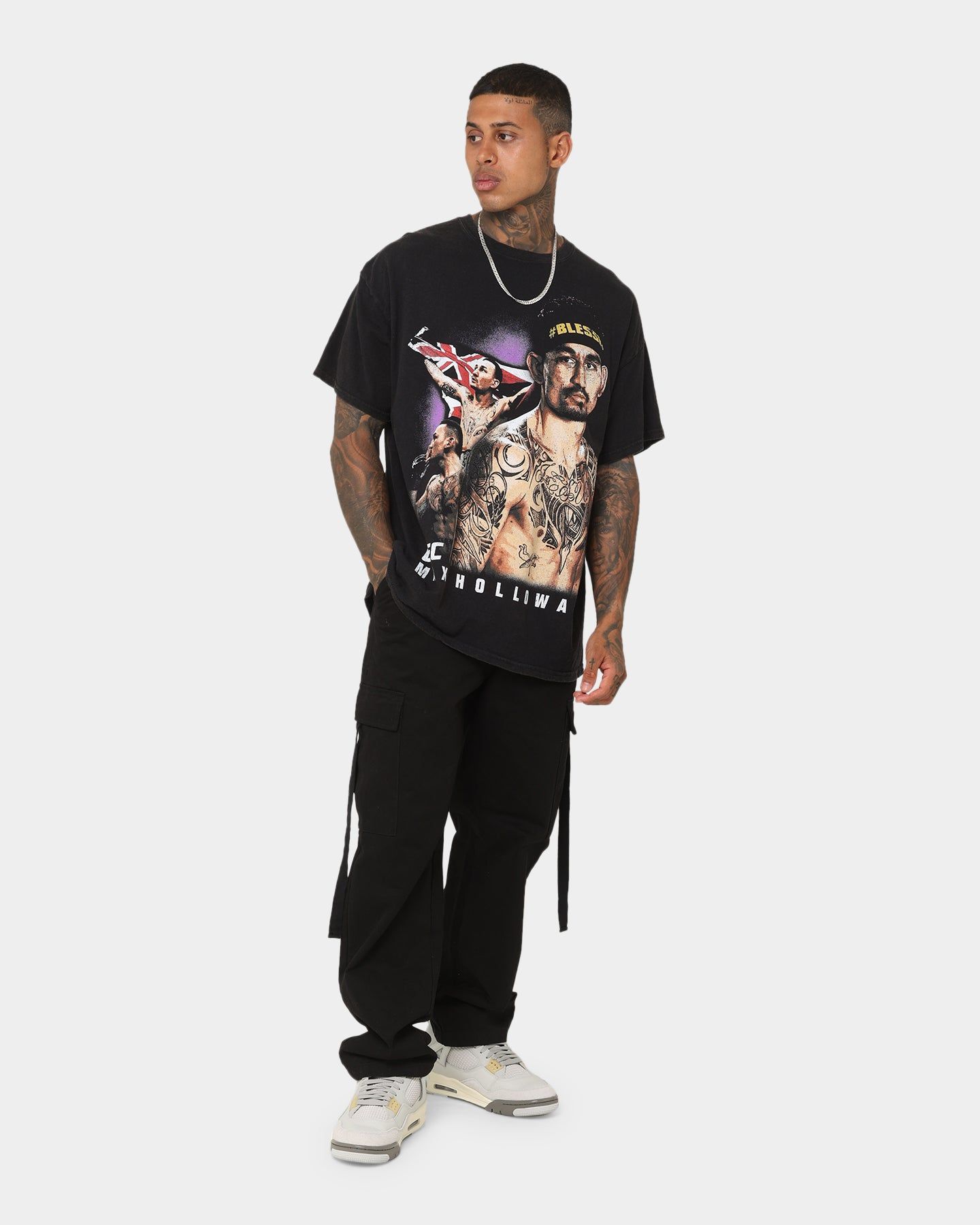 Goat Crew X UFC Max Holloway Vintage T-Shirt Black Wash sold by Culture Kings product image thumbnail 2