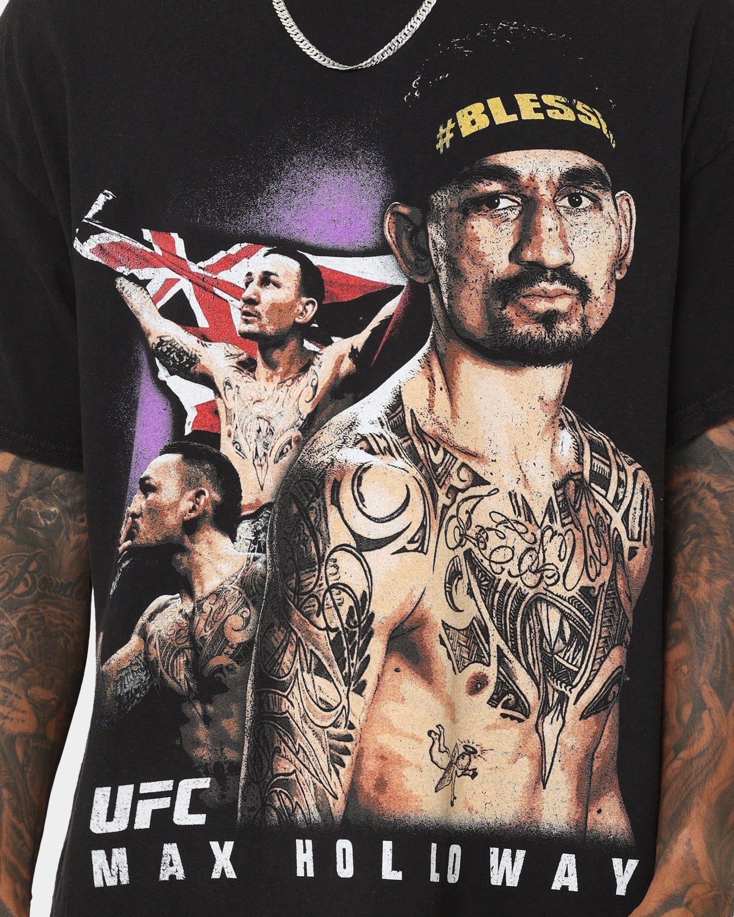Goat Crew X UFC Max Holloway Vintage T-Shirt Black Wash sold by Culture Kings product image thumbnail 3