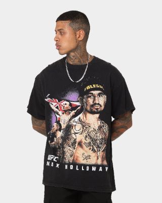 Goat Crew X UFC Max Holloway Vintage T-Shirt Black Wash sold by Culture Kings