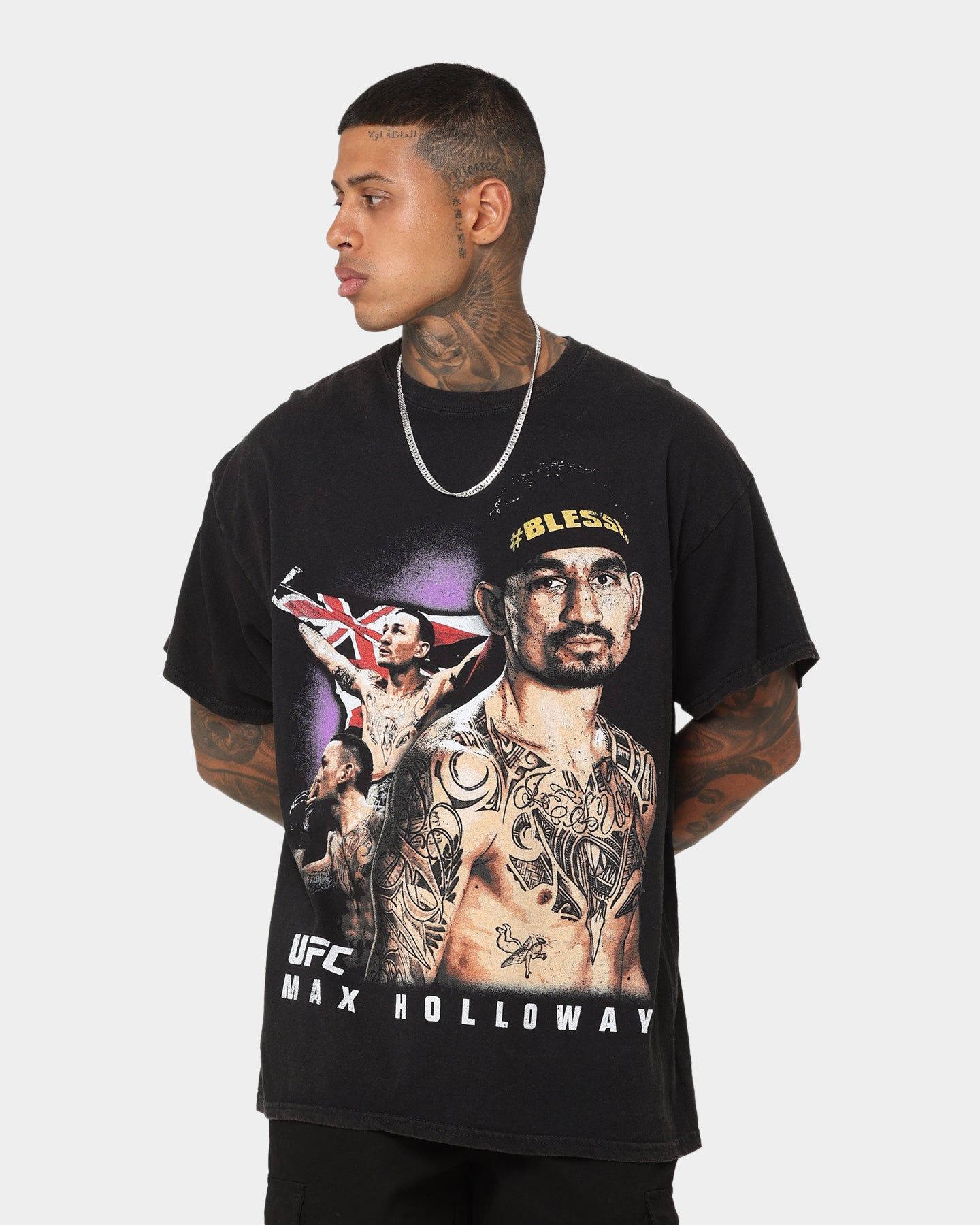 Goat Crew X UFC Max Holloway Vintage T-Shirt Black Wash sold by Culture Kings