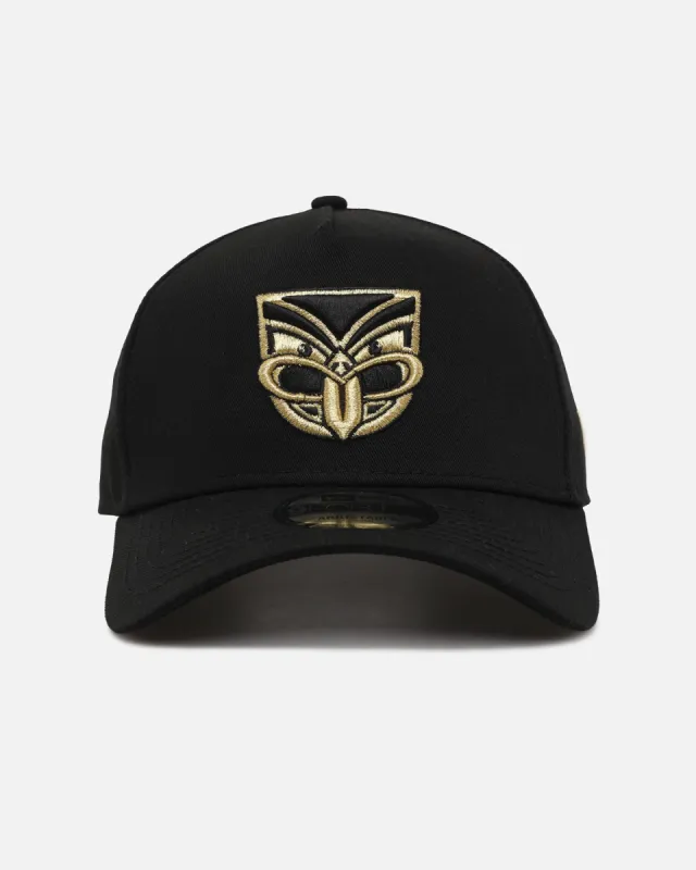 New Era New Zealand Warriors 9FORTY A-Frame Snapback Black/Gold sold by Culture Kings