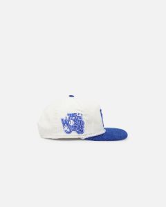 New Era Los Angeles Dodgers '2-Tone Corduroy' Golfer Snapback Chrome/Royal sold by Culture Kings