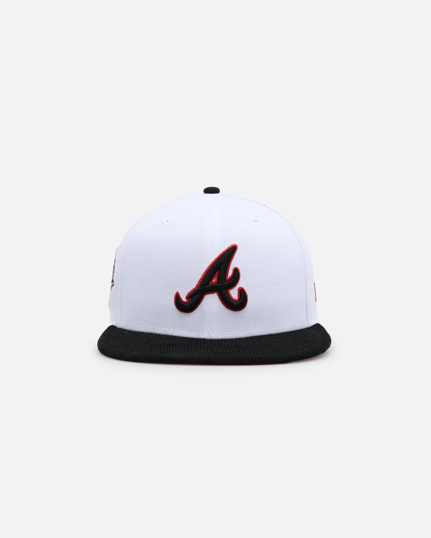 New Era Atlanta Braves 'Fire Red' 59FIFTY Fitted White/Black sold by Culture Kings