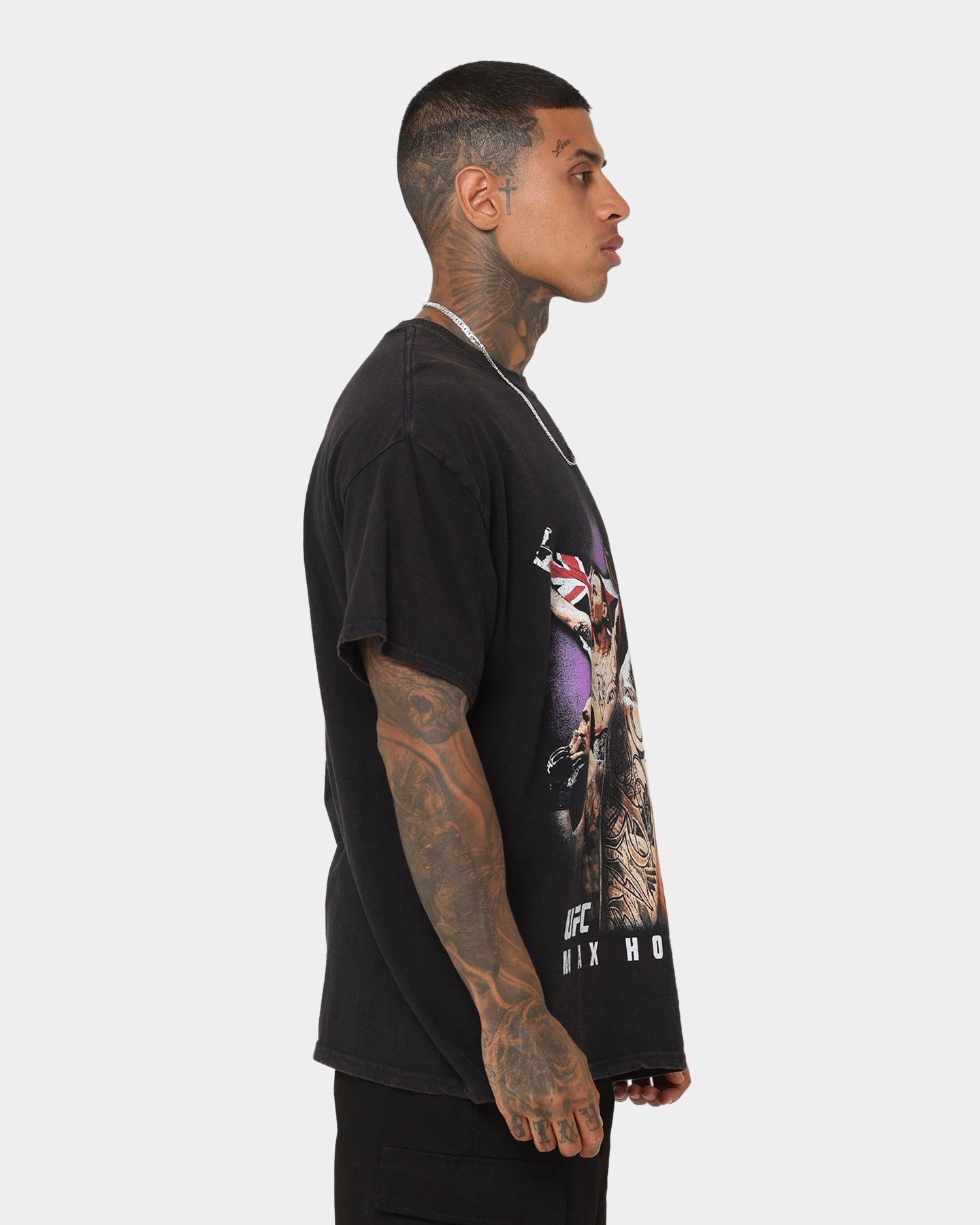 Goat Crew X UFC Max Holloway Vintage T-Shirt Black Wash sold by Culture Kings product image thumbnail 5