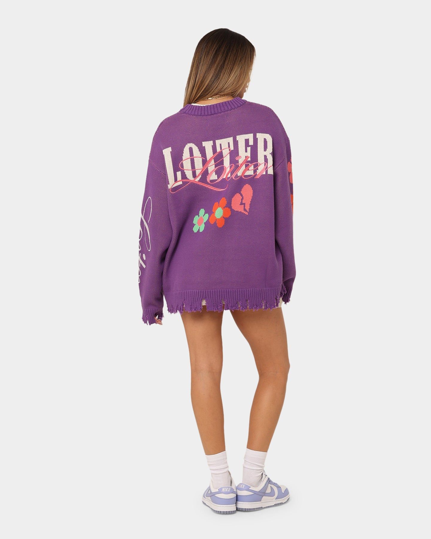 Loiter Flower Boi Knit Sweater Lilac sold by Culture Kings product image thumbnail 8