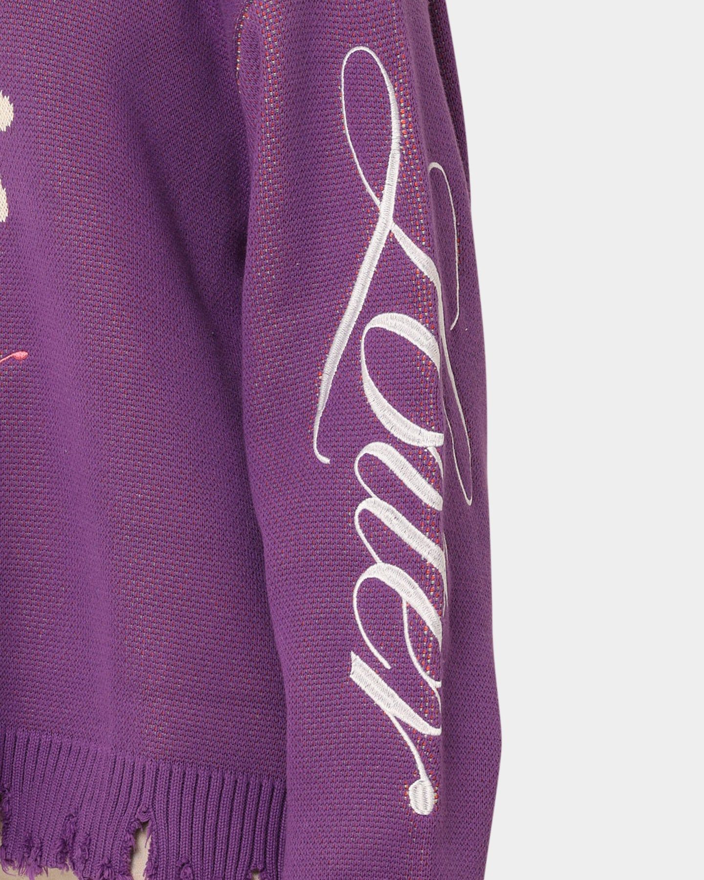 Loiter Flower Boi Knit Sweater Lilac sold by Culture Kings product image thumbnail 10