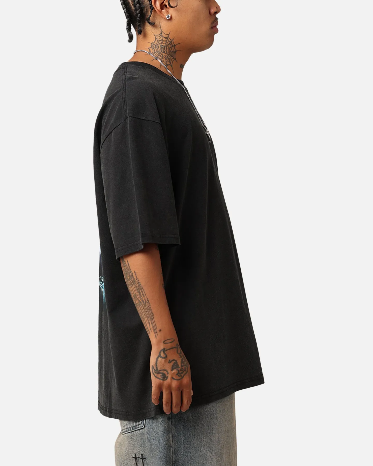 Tupac Blue Smoke T-Shirt Washed Black sold by Culture Kings product image thumbnail 5