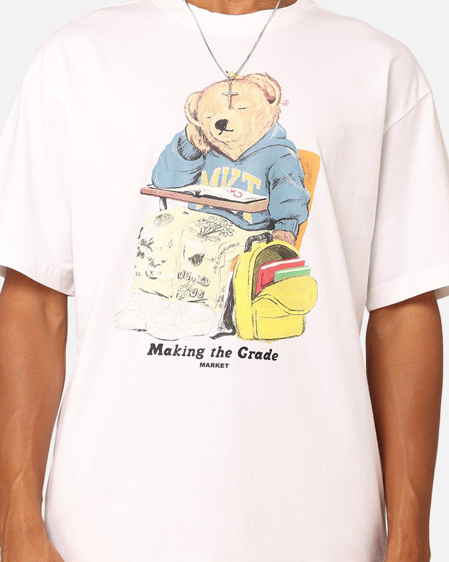 Market Making The Grade Bear T-Shirt White sold by Culture Kings product image thumbnail 3