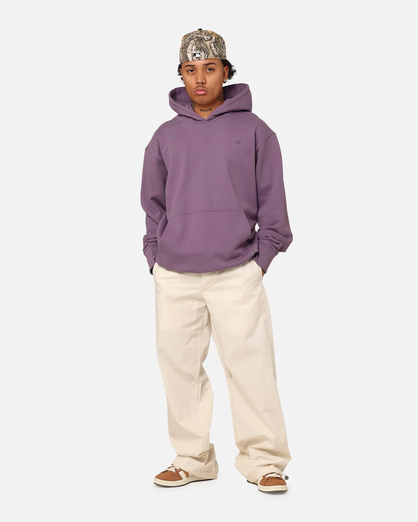 Adidas Adicolour Contempo French Terry Hoodie Shadow Violet sold by Culture Kings product image thumbnail 2